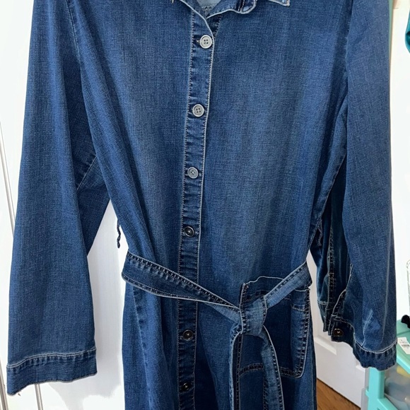 Denim Dress  for Fall Style and Co size XXL worn once. - Picture 3 of 11